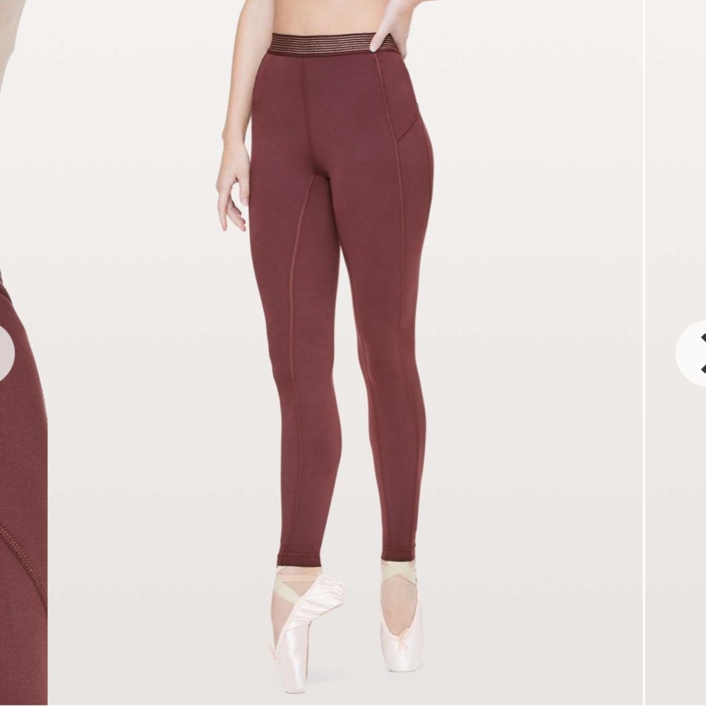Lululemon Principal Dancer Golden Lining Tight *28"
Midnight Maroon